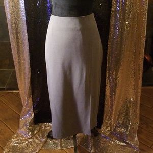 VENUS Light Gray Midi Pencil Skirt